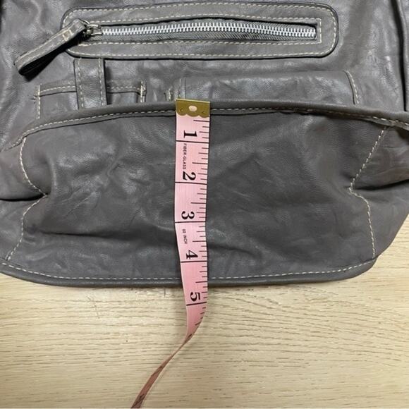 Vintage Rossetti Gray Vegan Leather Satchel Purse 90s Y2K - Picture 8 of 13